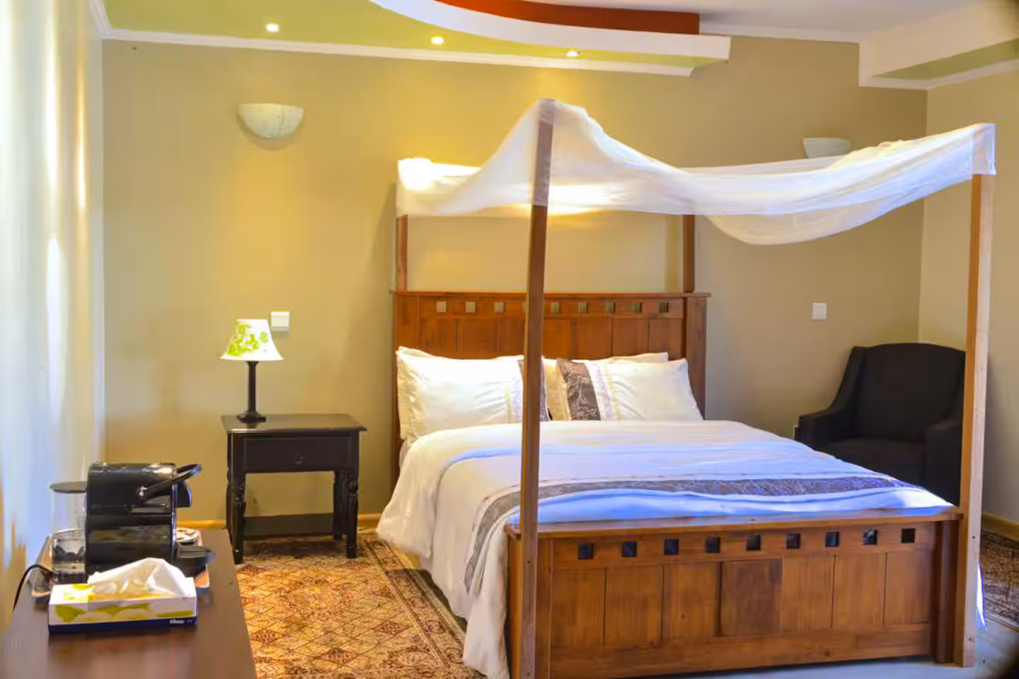 Serene bedroom suite with luxury linens